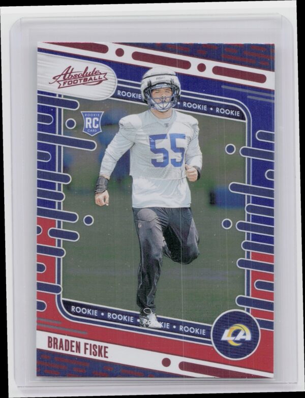 2024 Absolute Braden Fiske Red and Blue RC #139 Rams