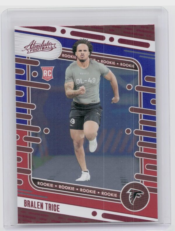 2024 Absolute Bralen Trice Red and Blue RC 163 Falcons