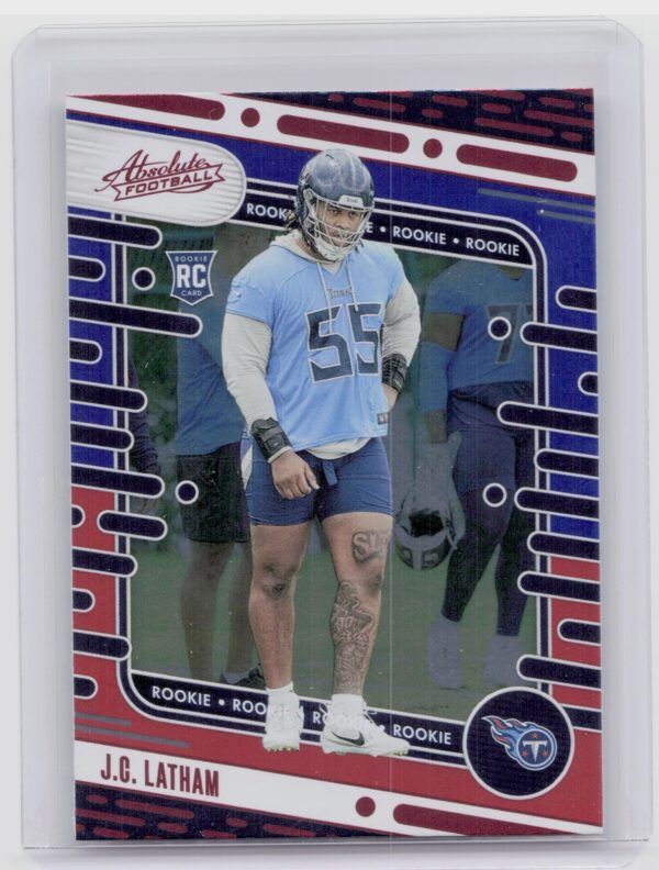 2024 Absolute J.C. Latham Red and Blue RC 107 Titans