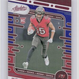 2024 Absolute Jalen McMillan Red and Blue RC 173 Buccaneers