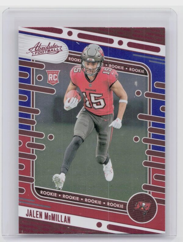 2024 Absolute Jalen McMillan Red and Blue RC 173 Buccaneers