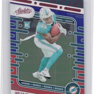 2024 Absolute Jaylen Wright Red and Blue RC 183 Dolphins