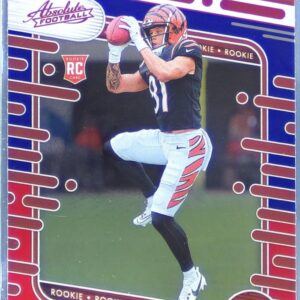 2024 Absolute Jermaine Burton Red and Blue RC #166 Bengals
