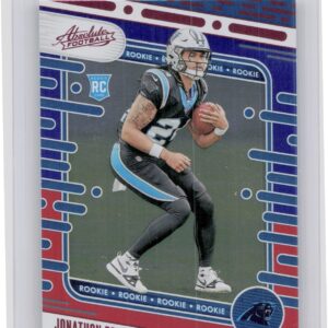 2024 Absolute Jonathon Brooks Red and Blue RC #146 Panthers