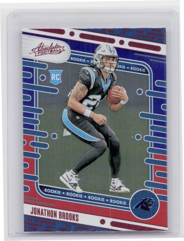 2024 Absolute Jonathon Brooks Red and Blue RC #146 Panthers