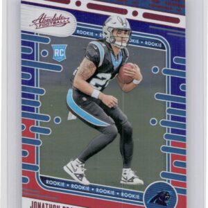 2024 Absolute Jonathon Brooks Red and Blue RC 146 Panthers
