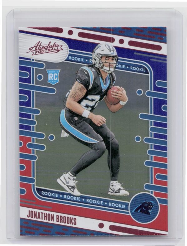 2024 Absolute Jonathon Brooks Red and Blue RC 146 Panthers