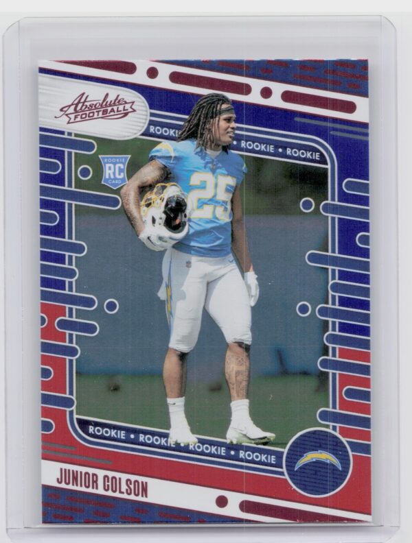 2024 Absolute Junior Colson Red and Blue RC #162 Chargers
