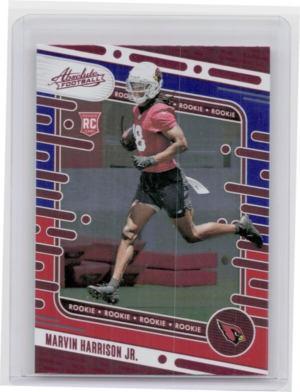 2024 Absolute Marvin Harrison Jr. Red and Blue RC 104 Cardinals
