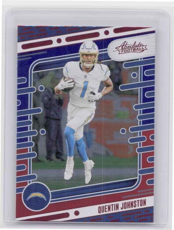 2024 Absolute Quentin Johnston Red and Blue 60 Chargers