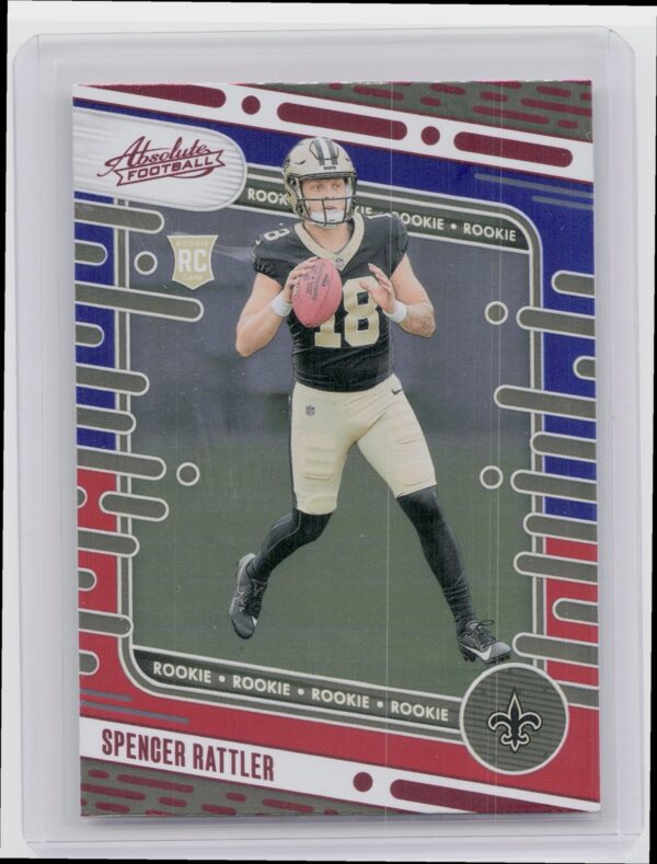 2024 Absolute Spencer Rattler Red and Blue RC 194 Saints