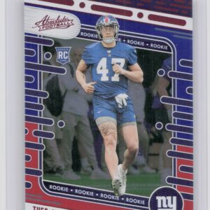2024 Absolute Theo Johnson Red and Blue RC 179 Giants
