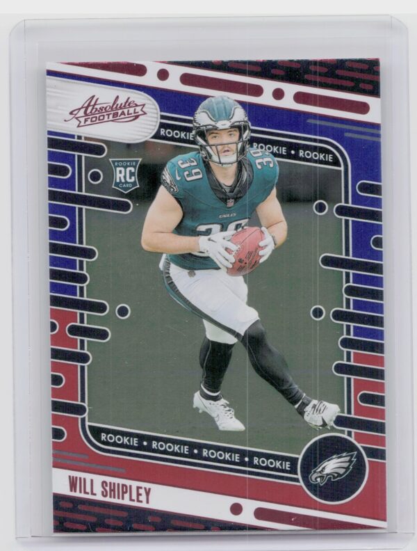 2024 Absolute Will Shipley Red and Blue RC 187 Eagles