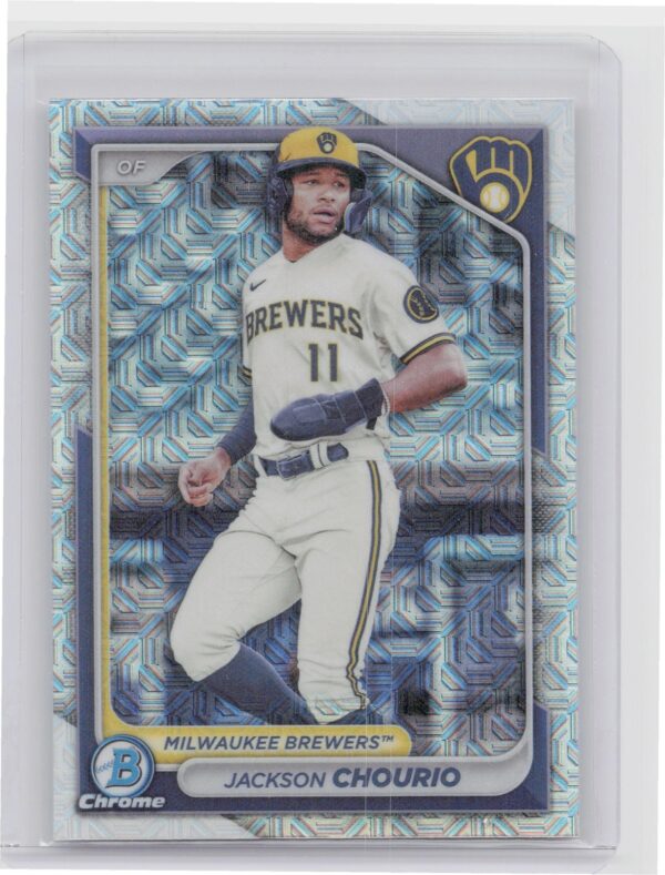 2024 Bowman Jackson Chourio #BCP-140 Brewers Chrome Prospects Mojo Refractors