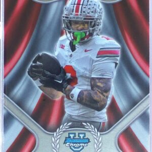 2024 Bowman University Chrome Emeka Egbuka #CI-14 Buckeyes Campus Icons