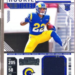 2024 Contenders Blake Corum RC JSY #RTS-BCM Rams Rookie Ticket Swatches