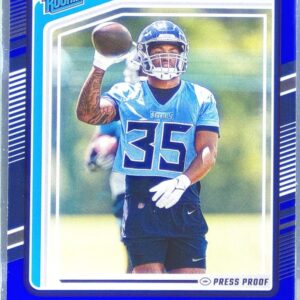 2024 Donruss Dillon Johnson Press Proof Blue RC 399 Titans