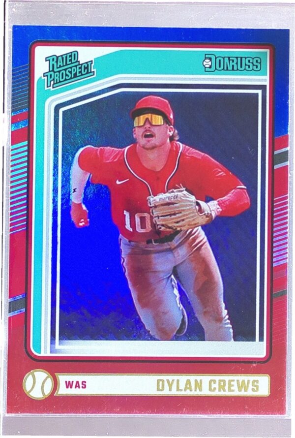 2024 Donruss Dylan Crews Red and Blue #136 Nationals