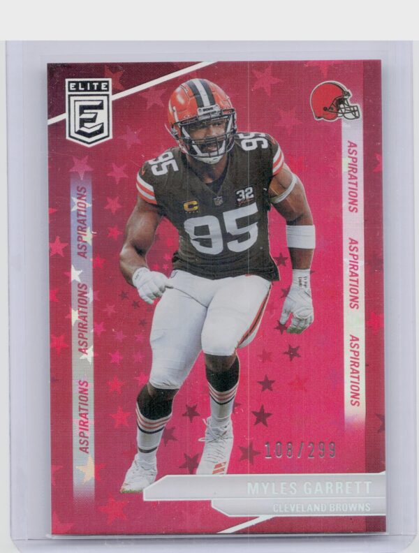 2024 Donruss Elite Myles Garrett Aspirations Stars /299 82 Browns