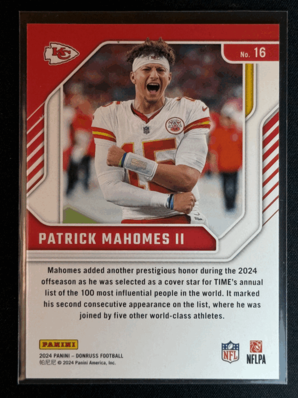 2024 Donruss Elite Series Patrick Mahomes II Chiefs #16 - Image 3