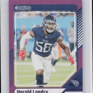 2024 Donruss Harold Landry Press Proof Purple 111 Titans