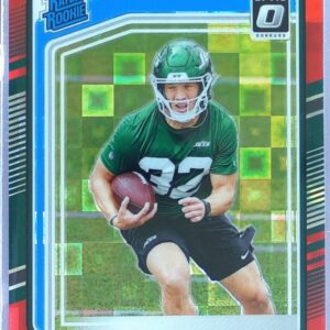 2024 Donruss Isaiah Davis Optic Rated Rookies Preview Red Pandora RC 386 Jets
