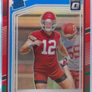 2024 Donruss Jared Wiley Optic Rated Rookies Preview Red and Green RC #387 Chief