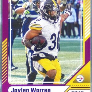 2024 Donruss Jaylen Warren Press Proof Purple 256 Steelers
