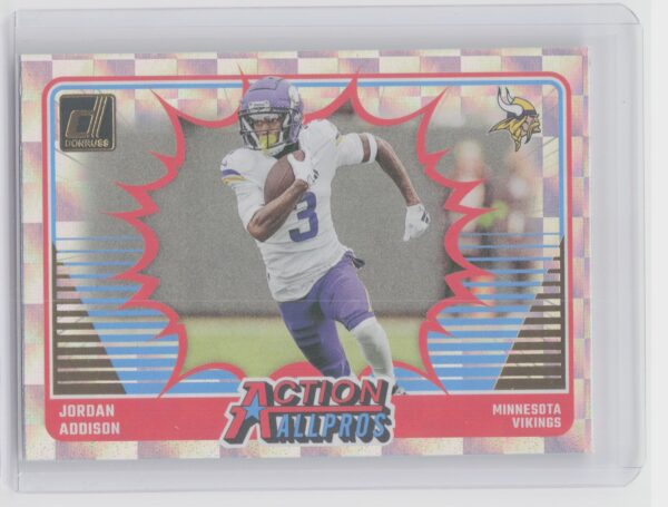 2024 Donruss Jordan Addison #13 Vikings Action All Pros