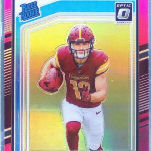 2024 Donruss Optic Luke McCaffrey Pink RC #268 Commanders
