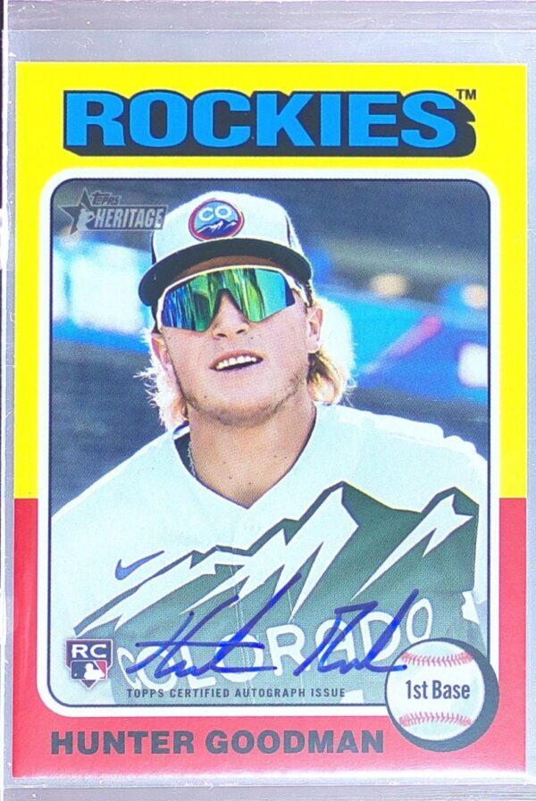 2024 Heritage Hunter Goodman Auto #ROAHG Rockies Real One Autographs High Number