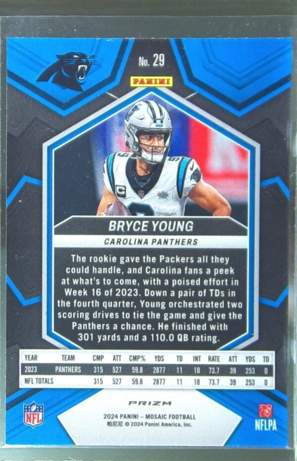 2024 Mosaic Bryce Young Mosaic Reactive Yellow 29 Panthers - Image 3