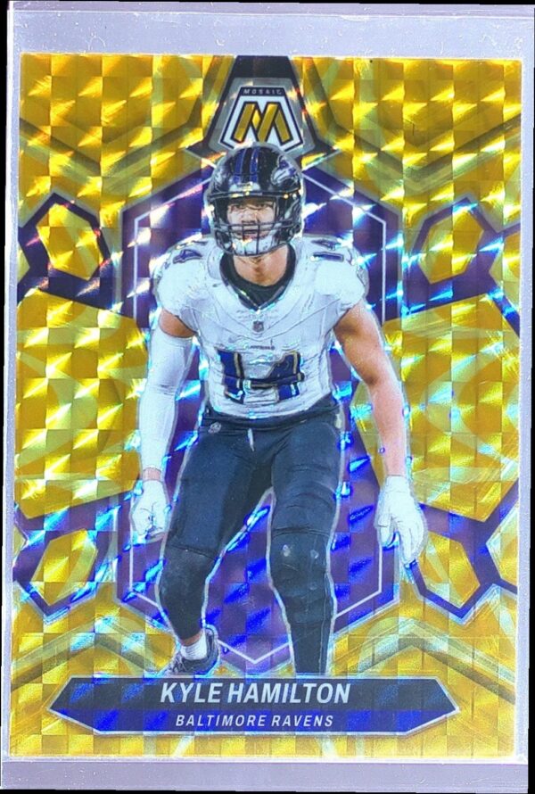 2024 Mosaic Kyle Hamilton Mosaic Reactive Yellow 21 Ravens