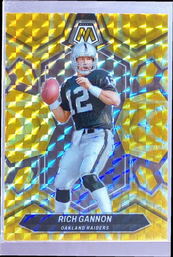 2024 Mosaic Rich Gannon Mosaic Reactive Yellow 244 Raiders