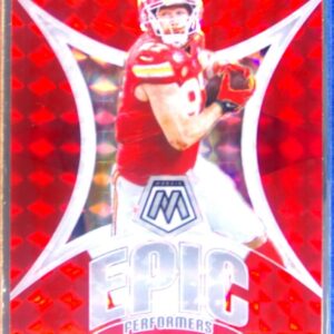 2024 Mosaic Travis Kelce EP-TK Chiefs Epic Performers Mosaic Red