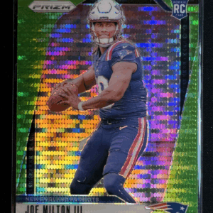2024 Panini Prizm Joe Milton III Neon Green Pulsar Rookie RC Patriots #354