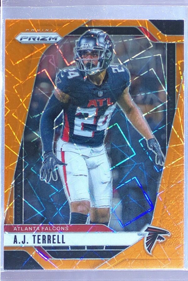 2024 Prizm A.J. Terrell Orange Lazer 15 Falcons