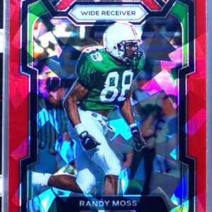 2024 Prizm Collegiate Draft Picks Randy Moss Red Ice 83 Herd
