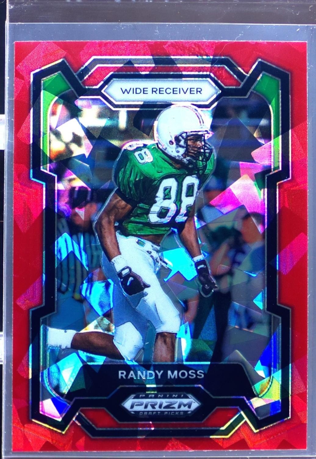 2024 Prizm Collegiate Draft Picks Randy Moss Red Ice 83 Herd