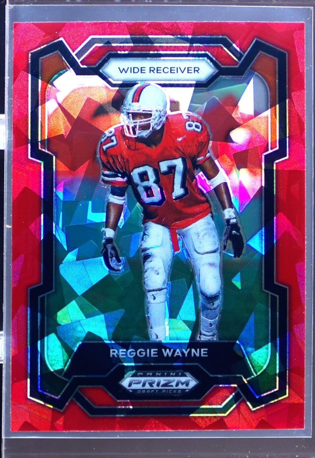2024 Prizm Collegiate Draft Picks Reggie Wayne Red Ice 55 Hurricanes