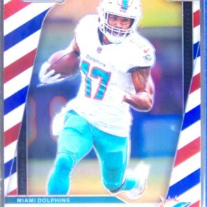 2024 Prizm Jaylen Waddle Red White and Blue 178 Dolphins