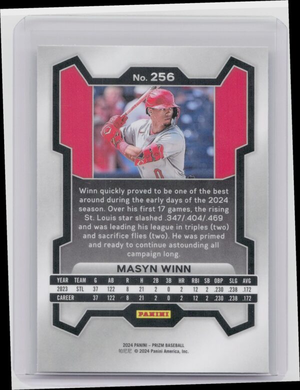 2024 Prizm Masyn Winn RC #256 Cardinals - Image 3