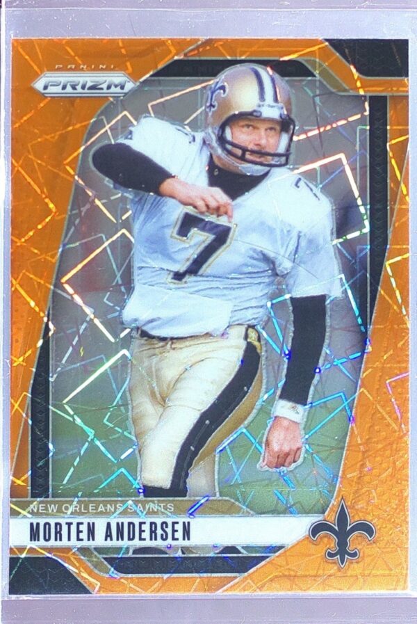 2024 Prizm Morten Andersen Orange Lazer 211 Saints