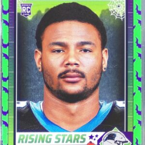 2024 Score-A-Treat Ja'Tavion Sanders RC #24 Panthers Rising Stars Green Bats