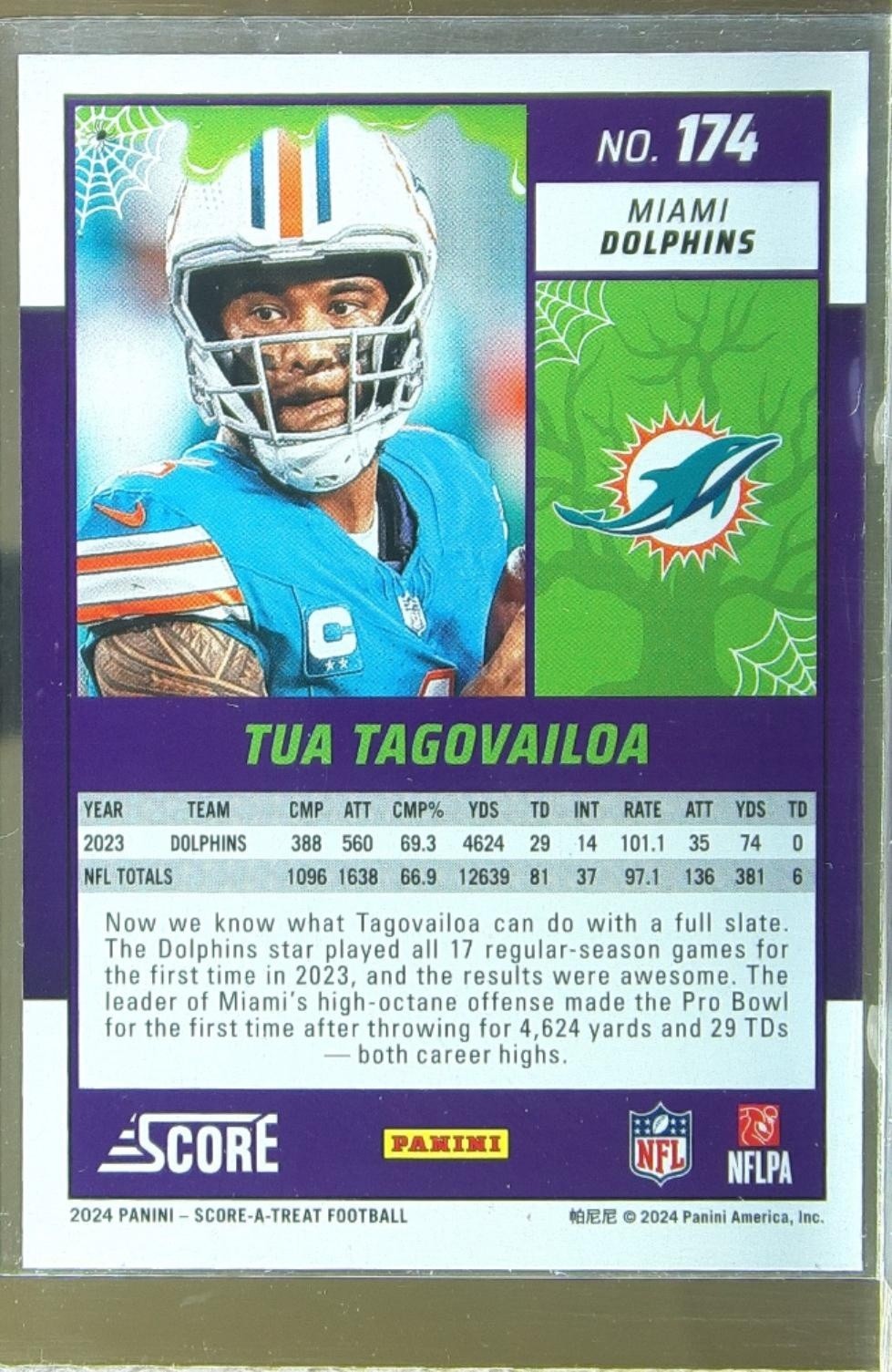 2024 Score-A-Treat Tua Tagovailoa #174 Dolphins - Image 3