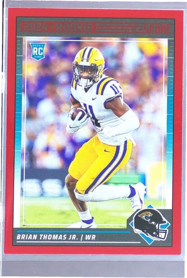 2024 Score Brian Thomas Jr. Red RC #319 Jaguars