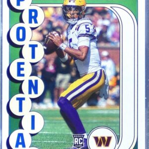 2024 Score Jayden Daniels RC #3 Commanders Protential Pink