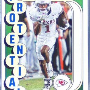 2024 Score Xavier Worthy RC #15 Chiefs Protential