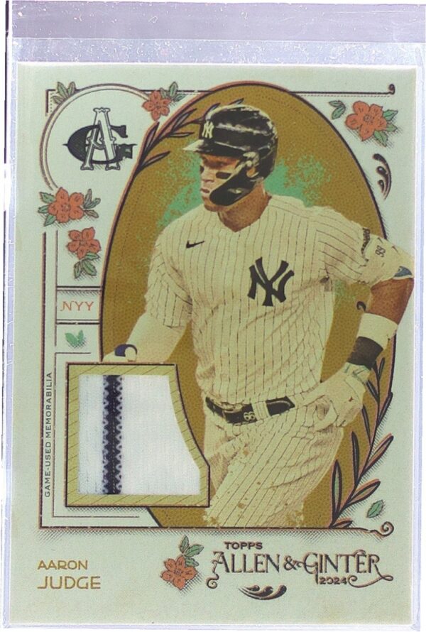 2024 Topps Allen & Ginter Aaron Judge JSY #AGR-AJU Yankees Relics