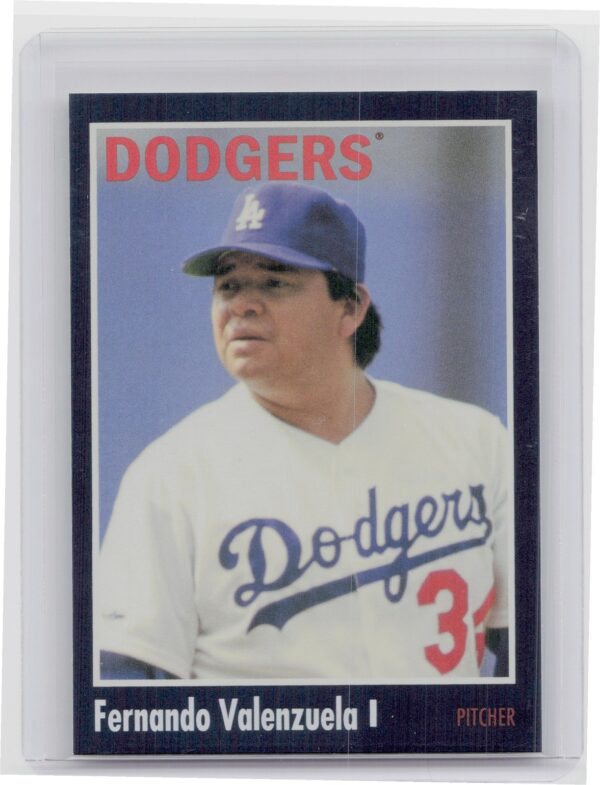 2024 Topps Archives Fernando Valenzuela Black Foilboard #176 Dodgers